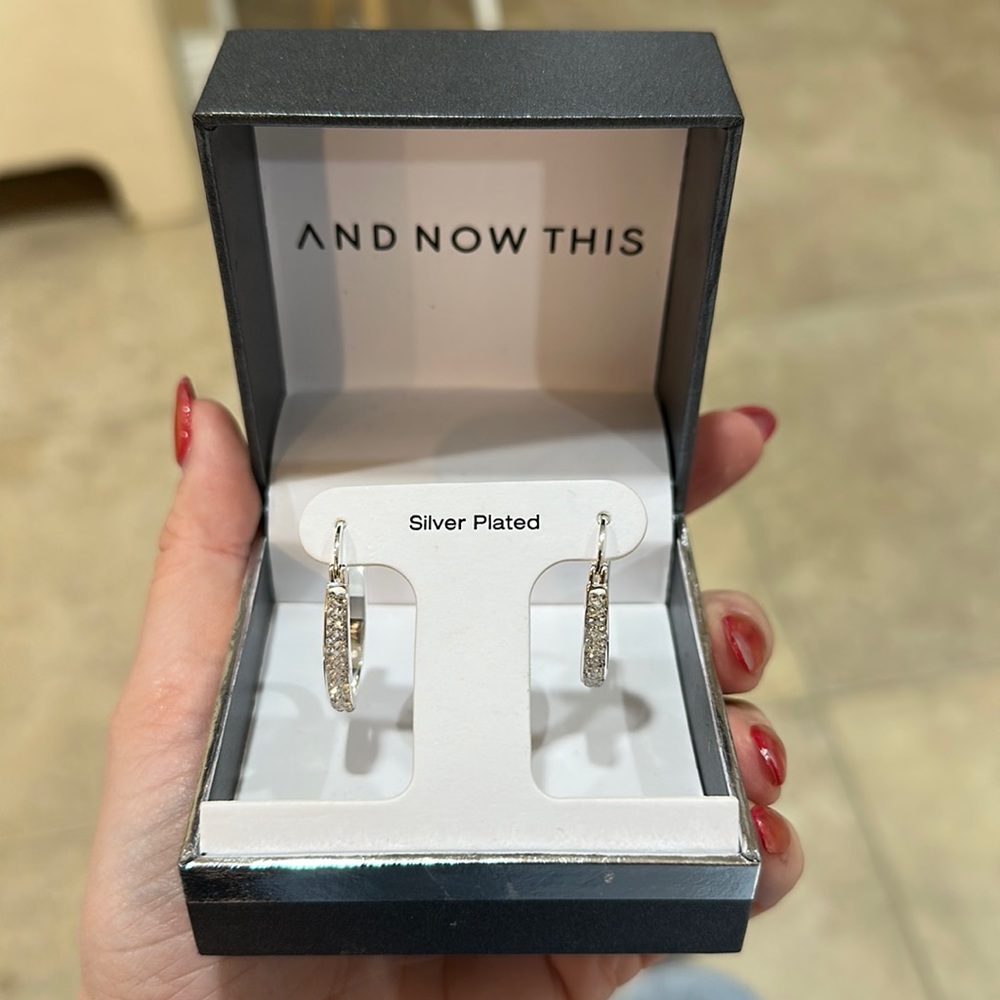 Never worn hoop earrings